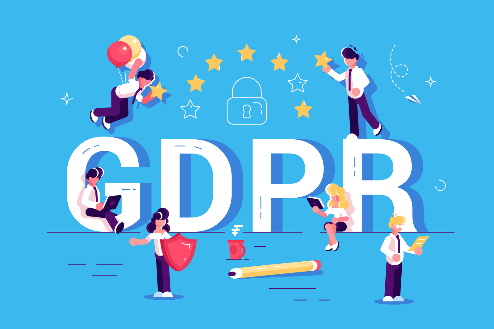 GDPR concept. Data protection by serj marco on Dribbble