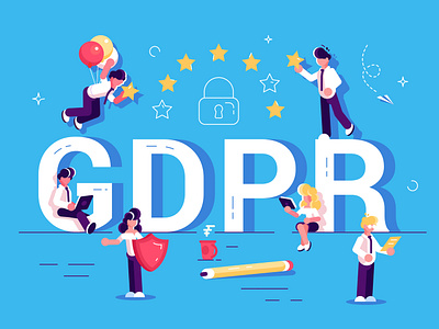 GDPR concept. Data protection