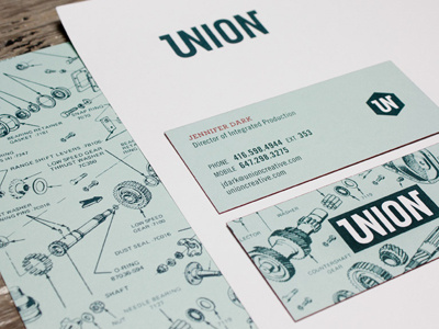 Union Stationery business cards catherine mcleod letterhead northink painted edge schematics stationery union unionlocal416