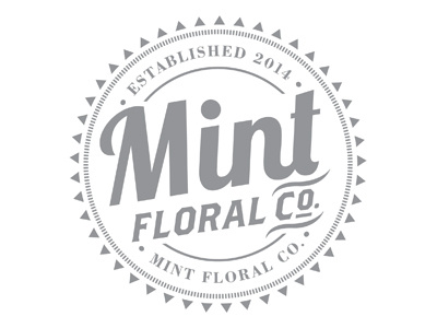Mint Floral Co. Logo branding floral florist flower shop flowers logo mint northink seal toronto