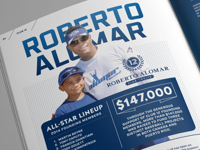 Toronto Blue Jays community report annual report sports baseball blue jays jays care foundation roberto alomar toronto blue jays