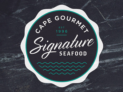 Cape Gourmet Signature Seafood Logo Design