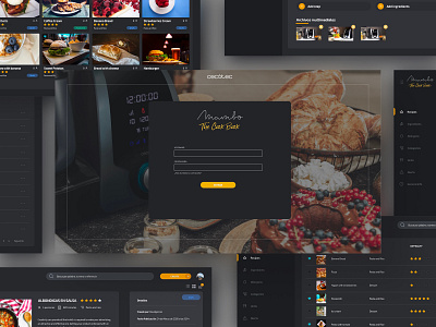 Mambo - The Cook Book (Dark UI) dark dark ui dashboard design elegant food responsive design ui design ux design web design