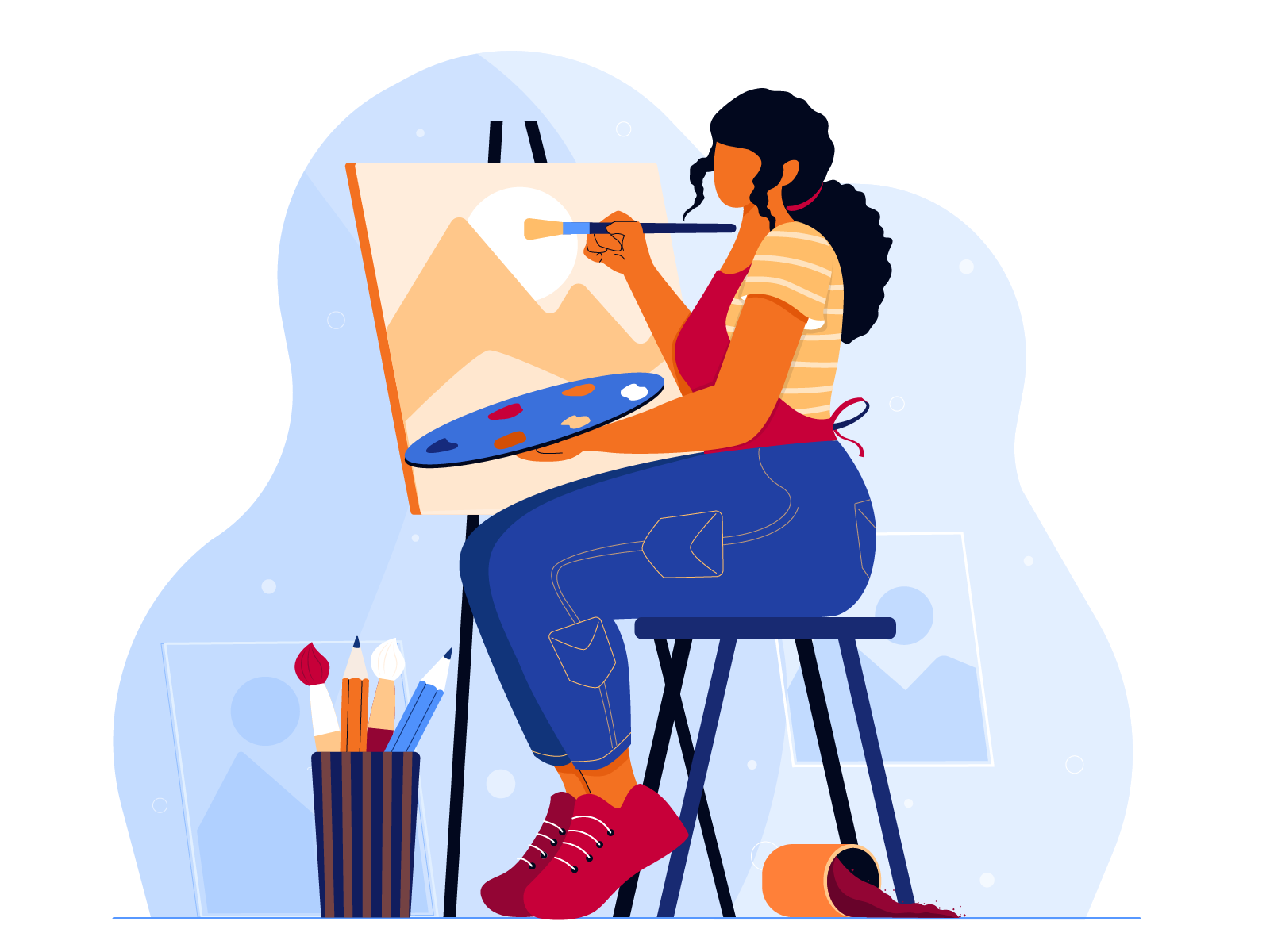 The painter by Sushama Patel for Ofspace UX/UI on Dribbble