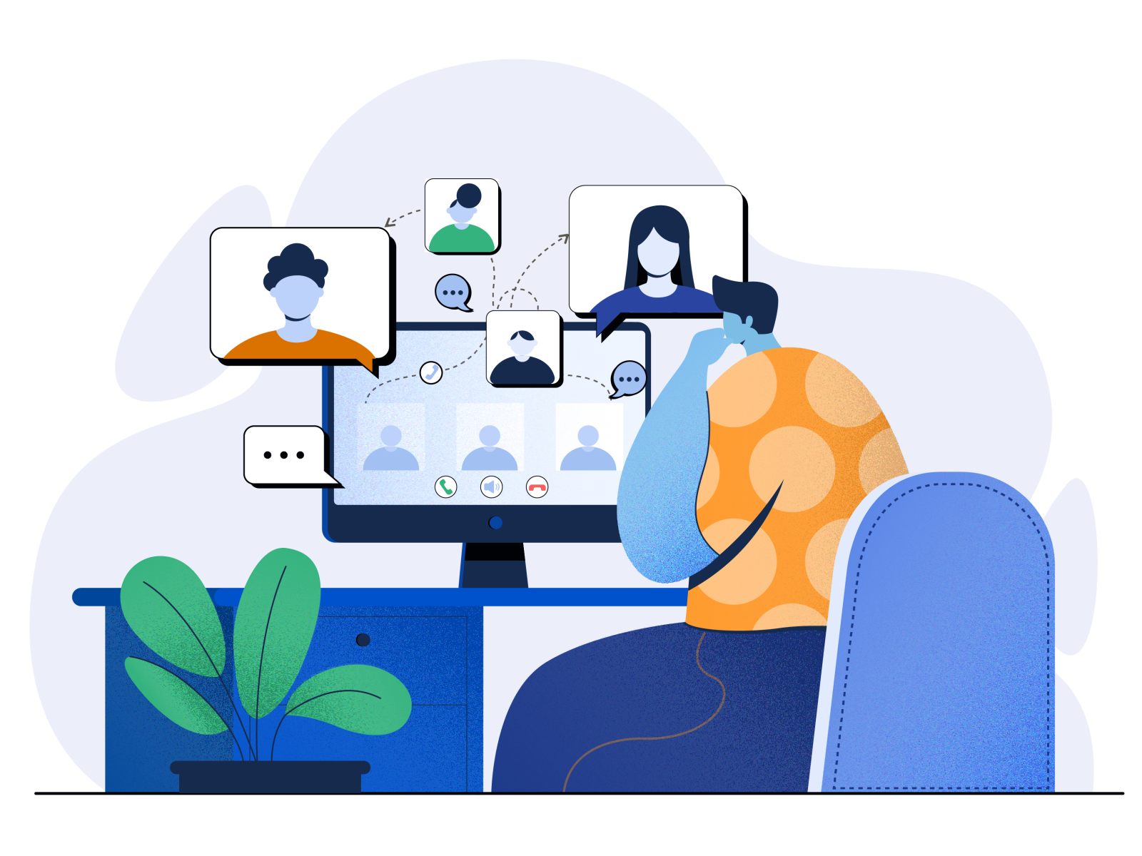 online meeting by Sushama Patel for Ofspace UX/UI on Dribbble