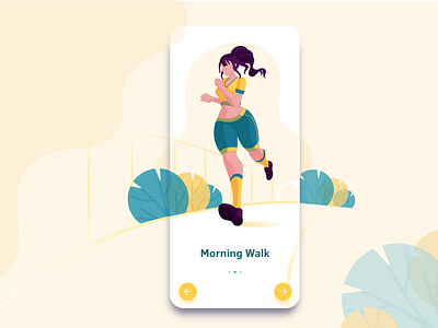Morning Walk by Sushama Patel for Ofspace on Dribbble