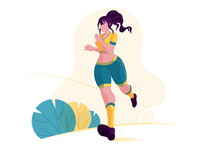 Morning Walk by Sushama Patel for Ofspace on Dribbble