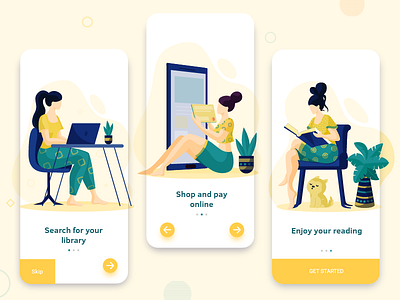 Onboarding screens