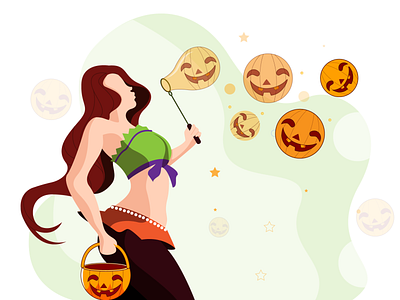 halloween character design colors concept design digital flat vector illustration vector