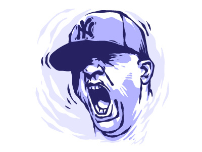 CC Sabathia baseball digital illustrator newyorkyankees portrait sports vector