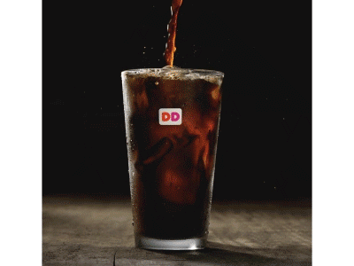 Dunkin Donuts Turbo Cold Brew aftereffects animation coffee gif illustration loop photoshop