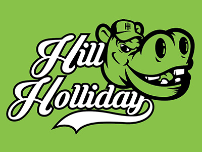 Hill Holliday Hippos design hippo illustration illustrator logo softball sports typography vector