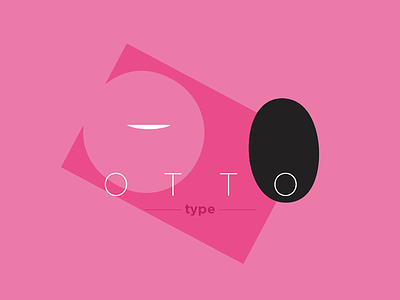 Dribbble Abcing O black dribble font lettering o otto pink type