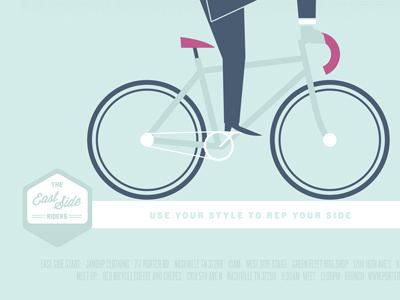 Porter Dash Poster bicycle bike fixie french illustration paper poster print screen silk suit