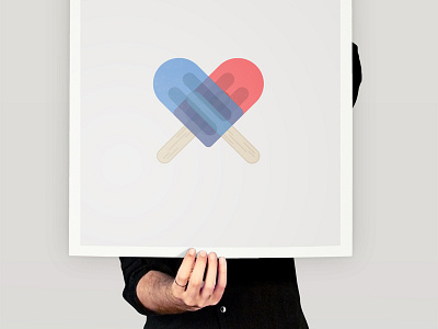 Popsicle Print :: Summer Love fun heart icon illustration love popsicle print spring summer vector