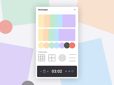 Workshops: a Figma Plugin brainstorming css design design thinking design tools figma minimal stickies timer ui ux workshops