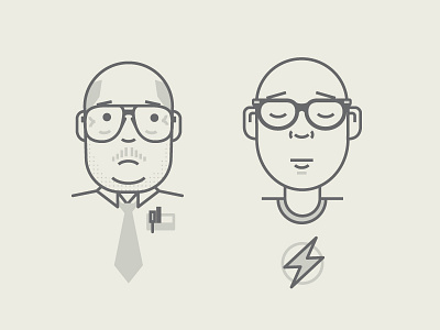 Nerdz face geek glasses head illustration line nerd portrait