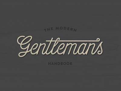 Gentleman's Type custom gentleman lettering line poster screen print script type