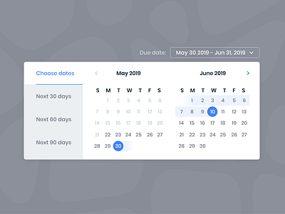 Date range picker date picker date range date selector minimal ui ui ux web