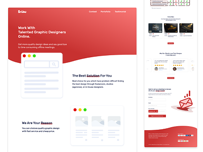 Landing Page Website - Unofficially Redesign Sribu Dot Com