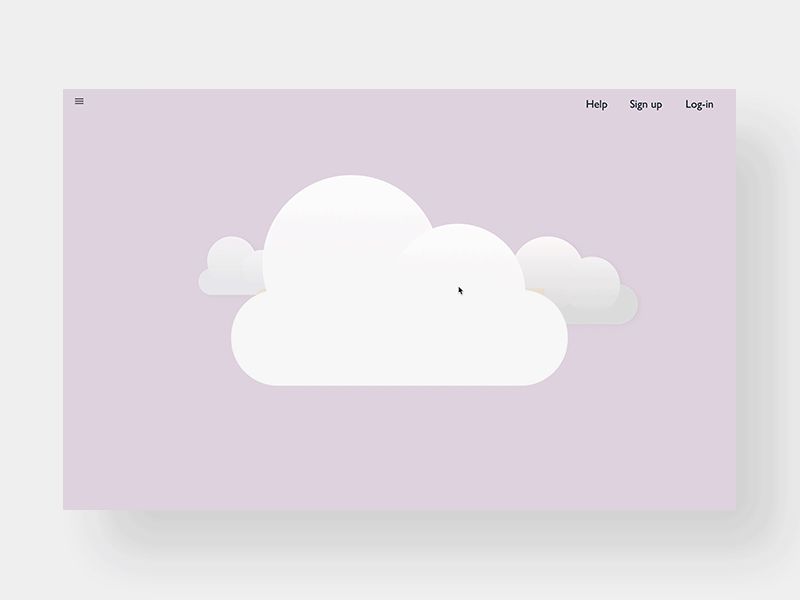 Landing Page Animation animation principle ux ui gif webdesign menu landingpage motion interaction typography dailyui