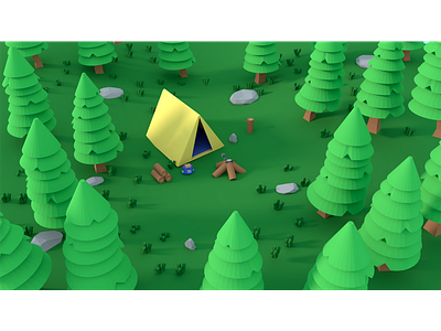 Low Poly Camping