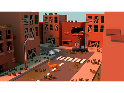 The Last of Low Poly blender game art illustration low poly render