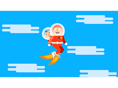 Daddy Lost in Space - Children's book (Illustration) #3 book children design flat illustration low poly