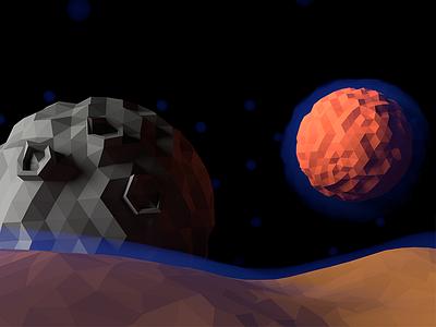 Planets - 3D Illustration blender editorial game art illustration kids low poly magazine planets render