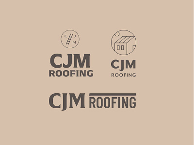 Logo Iterations design flat logo logo design logo iterations logo options logo process roof roof logo roofing logo vector