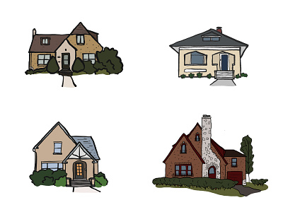 Elgin Houses illustration