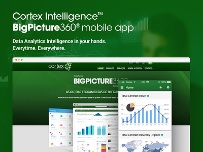 WIP - Business Intelligence Analytics mobile app 360 analytics app big business design green mobile picture