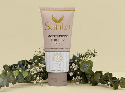 Santo Skincare products adobe adobe illustrator adobe photoshop cc behance branding design design art designer designs dribbble graphicdesign logo product design ux ux design ux ui design web webdesign