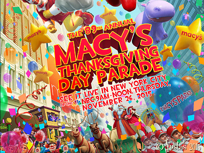 Macy's Thanksgiving Parade 2015 macys parade poster thanksgiving