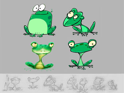 mr.Frog character design digital art frog illustration
