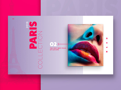 Fashion collection selection Page catalogue fashion fat frank founders grotesk lips paris slider ui design
