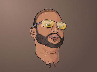 Self portrait cartoon illustration beard designer digital art glasses illustration illustrator