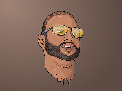 Self portrait cartoon illustration