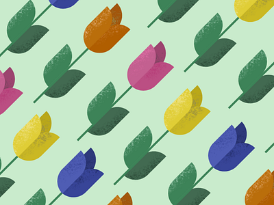 "Florals for spring? Groundbreaking." affinity designer design flower pattern flowers pattern pattern design spring tulips