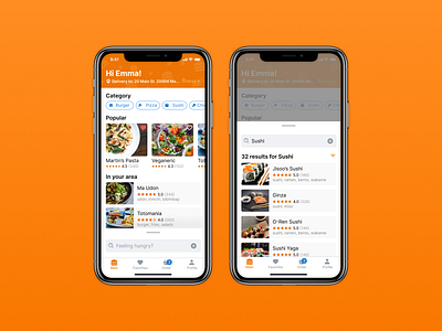 Food delivery app