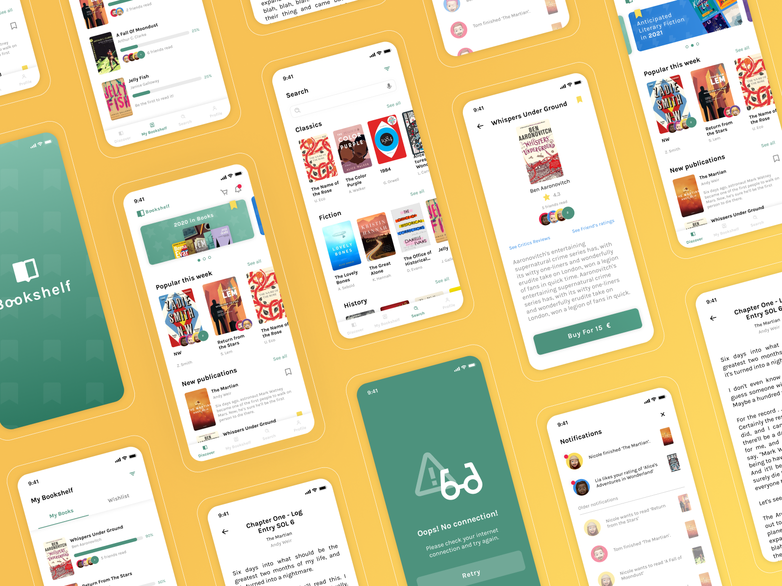 Bookshelf Reading App by Alicja Gancarz for Softnauts on Dribbble