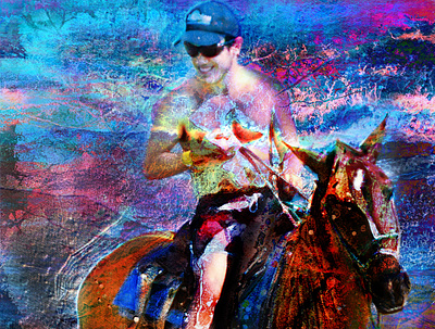 Christophe à cheval à Panama
