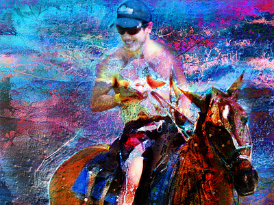 Christophe à cheval à Panama