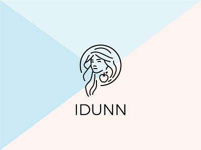 Idunn apple blackbox idunn logo mythology woman