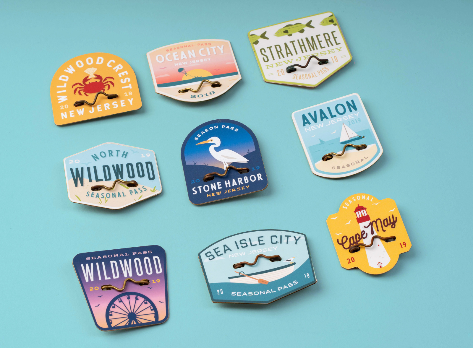The 'Jersey Cape' Beach Tag Collection by Hollis Campbell on Dribbble