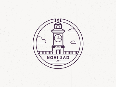 Novi Sad City city clean illustration new york novi sad patch simple town