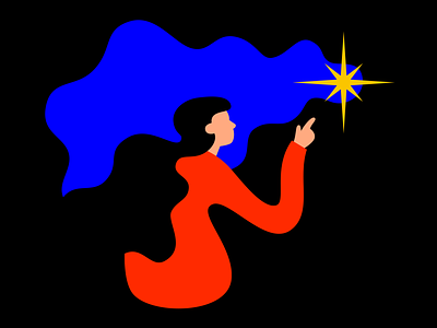 North Star illustration pointing star vector