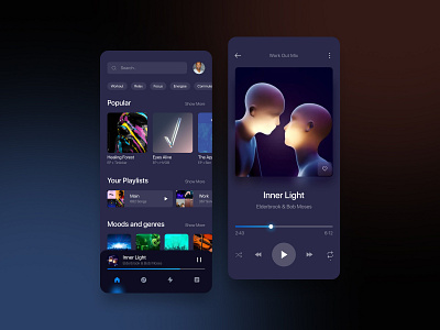 Music Player App app dailyui mobile mobile app music music player player sound ui