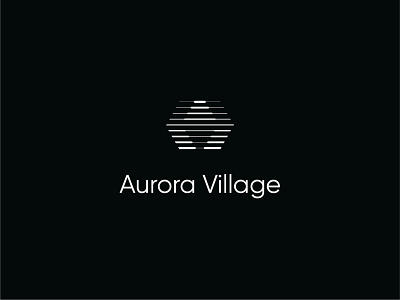 Aurora Village abstract aurora branding concept direction identity logo logo design logotype mark nordic northern lights
