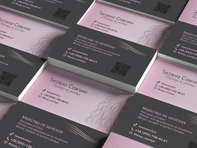 Business cards for beauty salon brand brand agency branding design logo vector